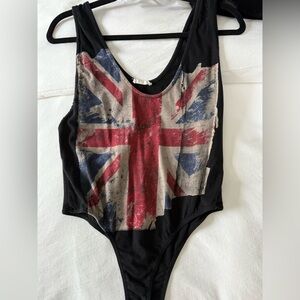 Union Jack Graphic Bodysuit